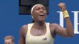 Gauff saves two match points to force third set vs. Andreeva