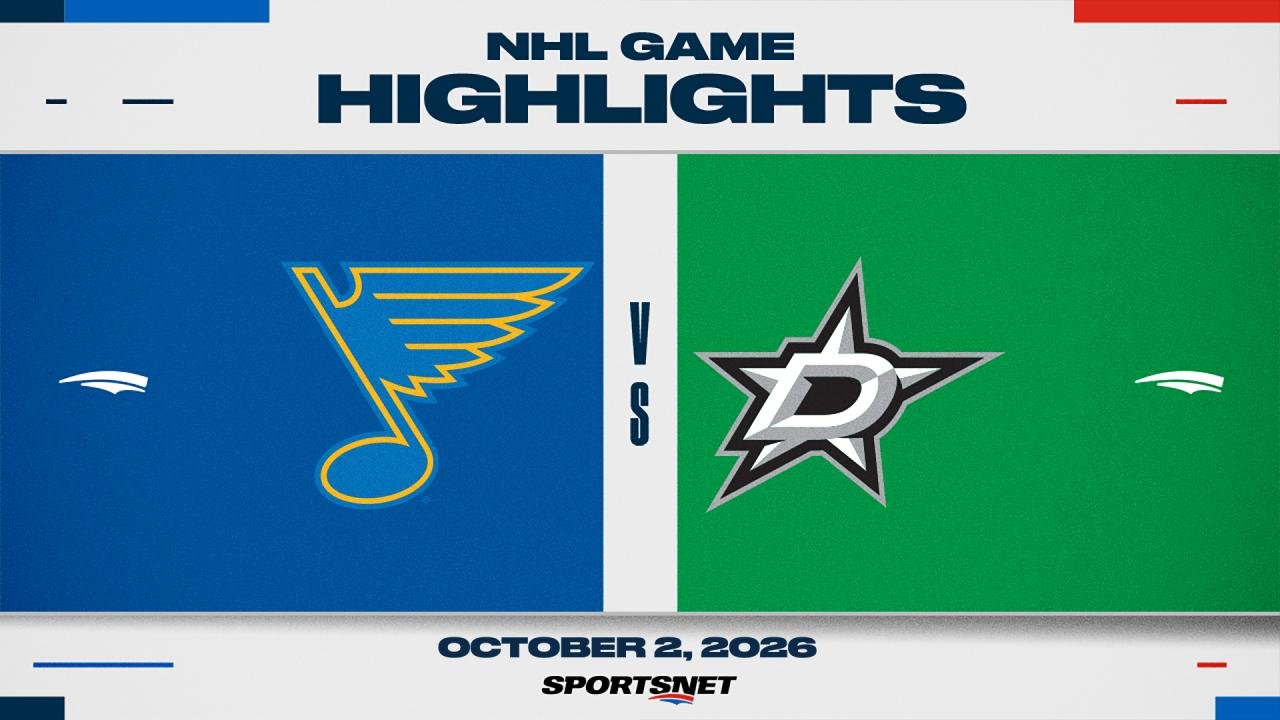 NHL Highlights: Blues 4, Stars 0