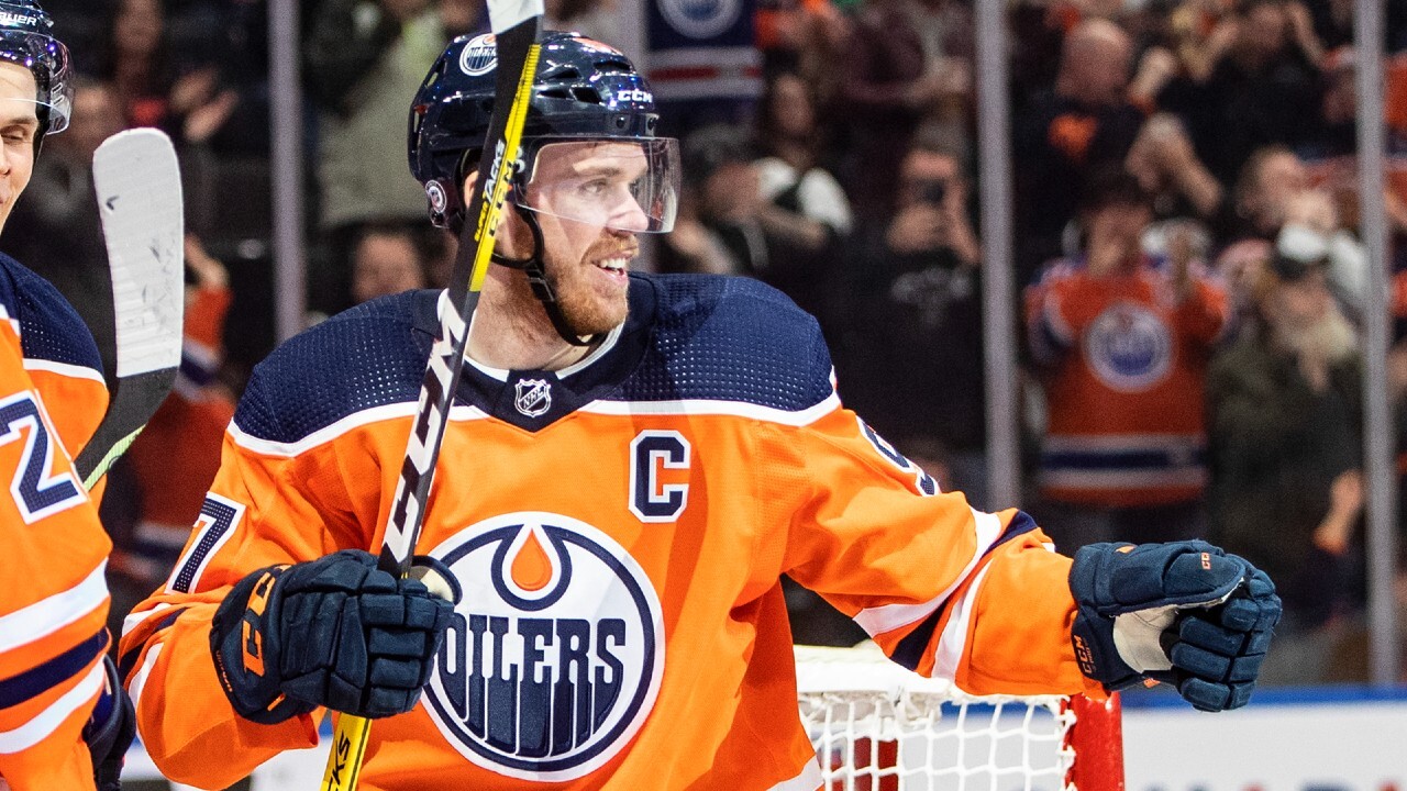 Unlikely hockey fan catches attention of Edmonton Oilers with Connor  McDavid portrait - Edmonton