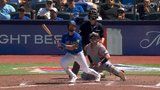 Lukes blasts RBI double off centre-field wall to continue his hot return