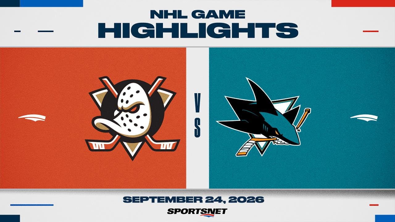 NHL Pre-Season Highlights: Sharks 10, Ducks 0
