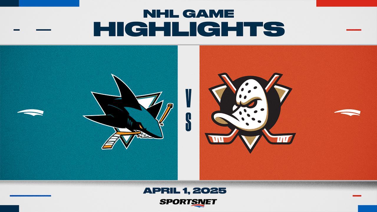 NHL Highlights: Ducks 4, Sharks 3 (SO)