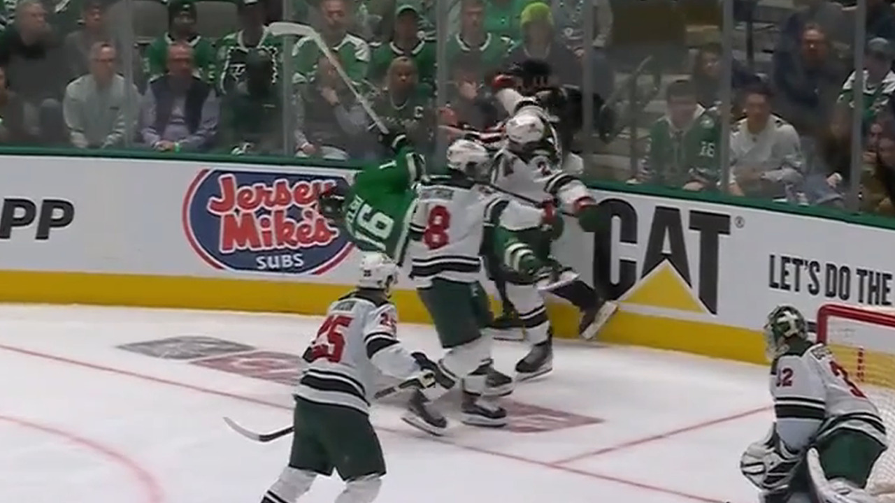 The big hit from Matt Dumba in Game 1 that changed Wild-Stars