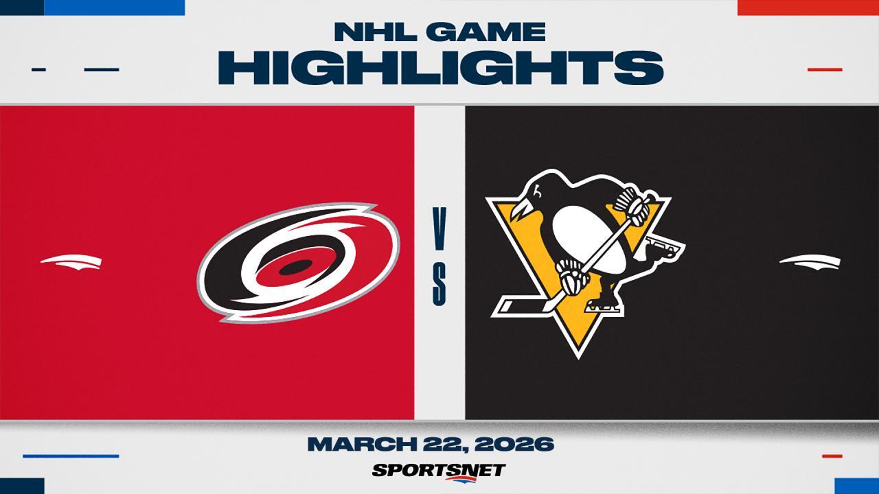 NHL Highlights: Hurricanes 5, Penguins 2