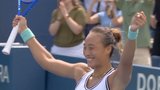 Zheng Qinwen mounts third-set comeback to advance at US Open