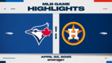 MLB Highlights: Astros 5, Blue Jays 1