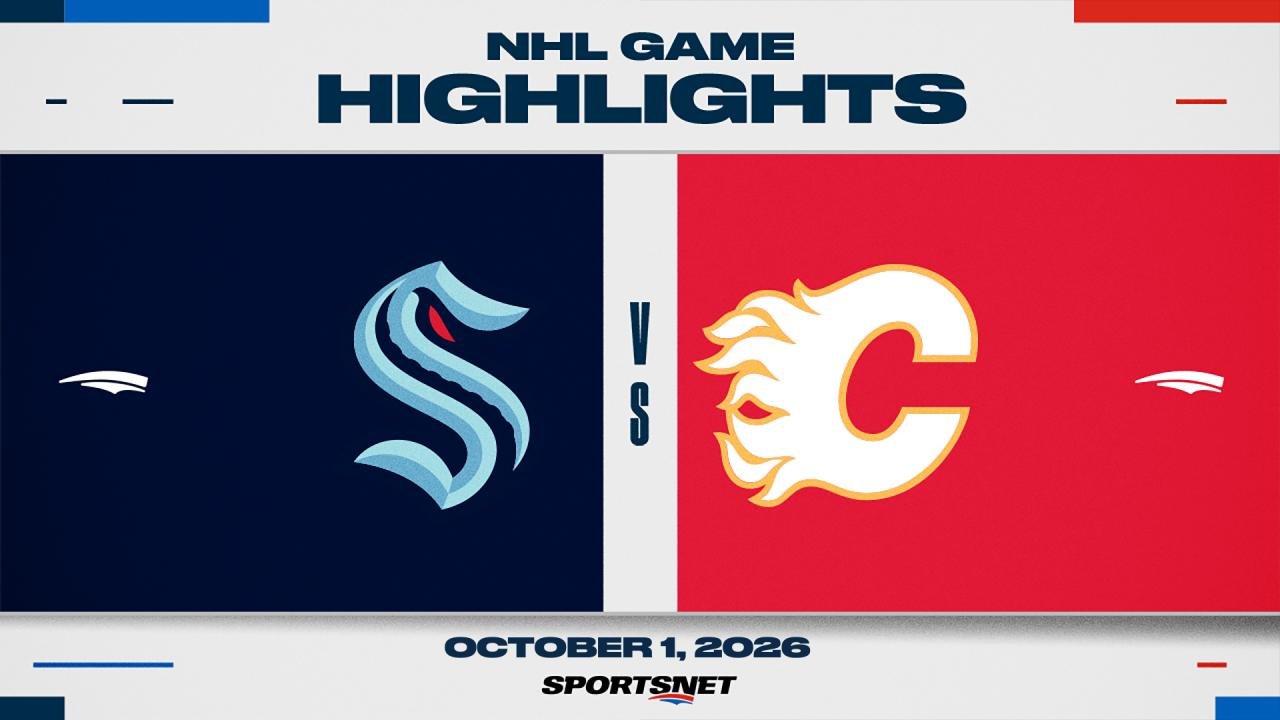 NHL Highlights: Kraken 6, Flames 1