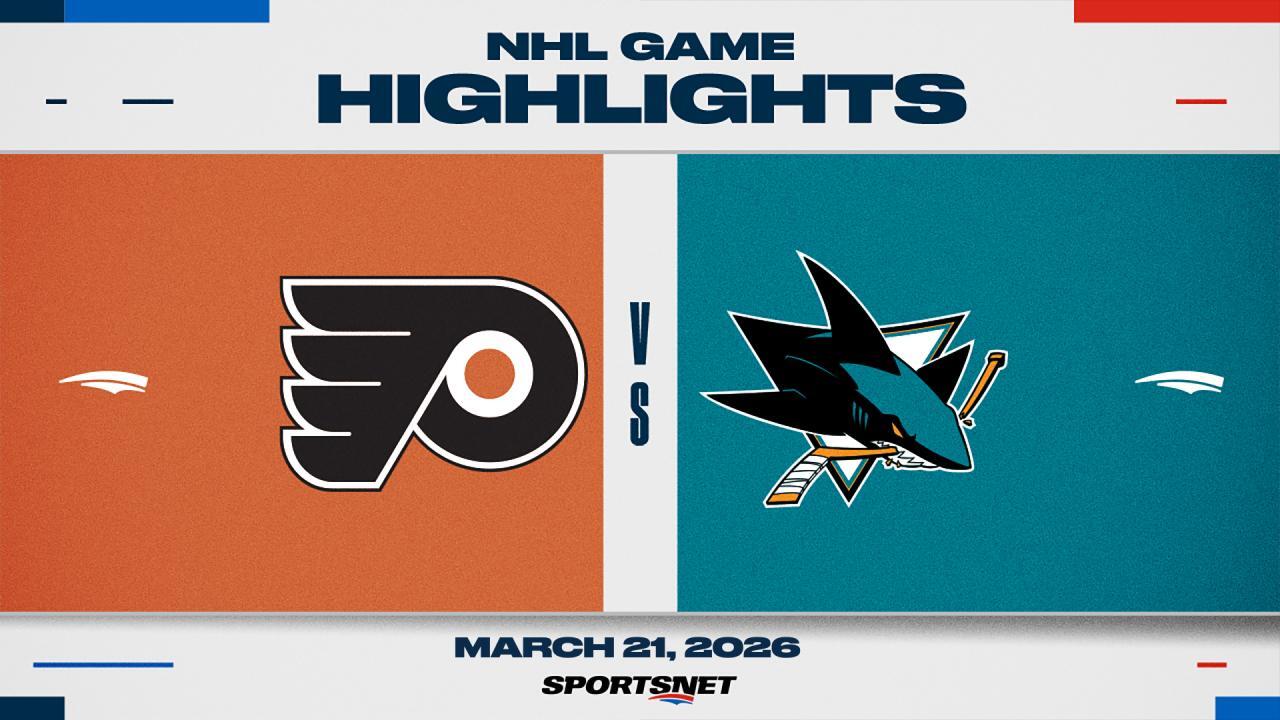 NHL Highlights: Flyers 4, Sharks 1