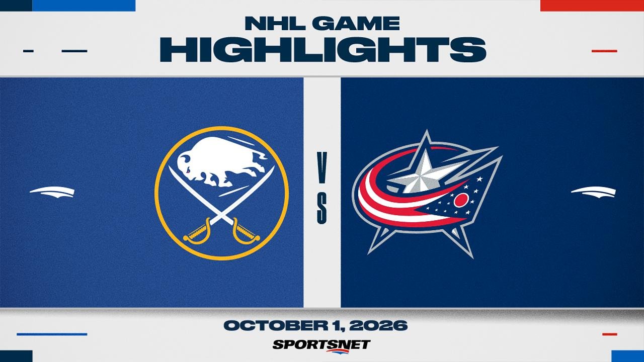 NHL Highlights: Blue Jackets 6, Sabres 3