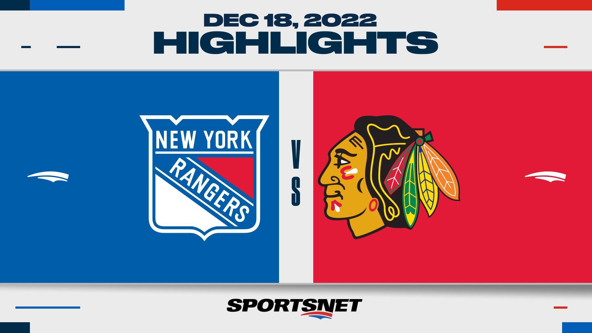 Jonathan Toews vs. Jacob Trouba, December 03, 2022 - Chicago Blackhawks vs. New  York Rangers