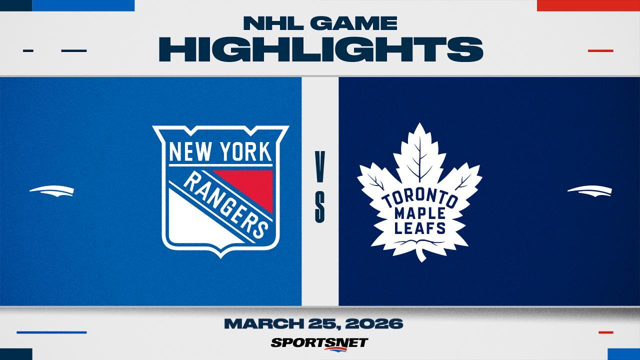 NHL Highlights: Maple Leafs 4, Rangers 3