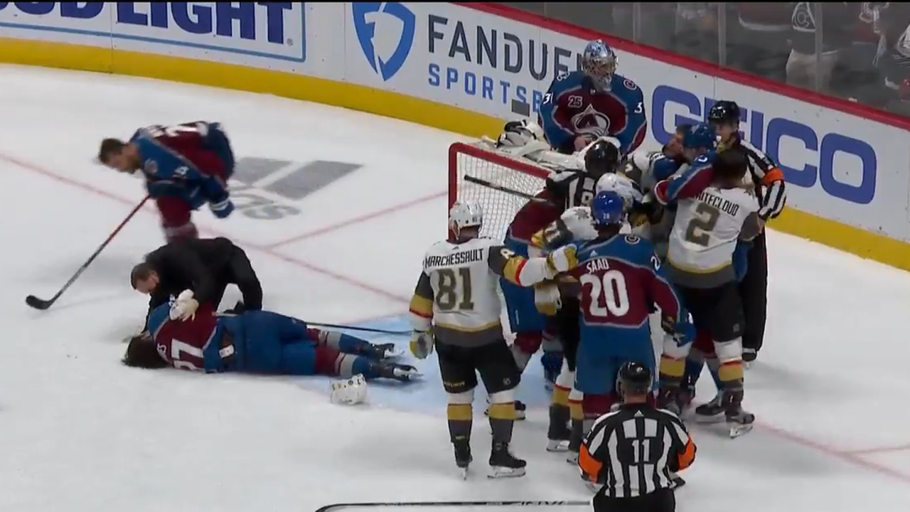 Vegas' Reaves suspended 2 games by NHL for hit vs. Avalanche - The