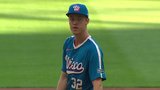 Misiorowski reaches back for 105-m.p.h. fastball to strike out Schwarber