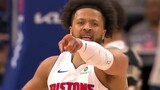 Pistons’ Cunningham throws down alley-oop in first game back from injury