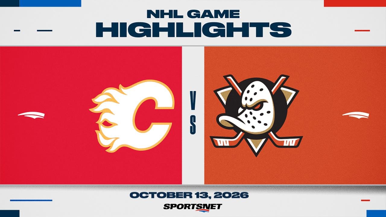 NHL Highlights: Flames 4, Ducks 2