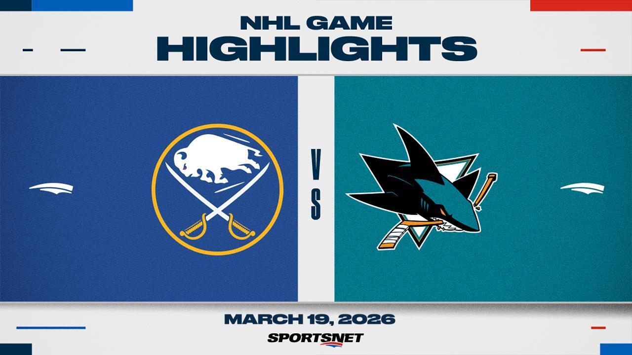 NHL Highlights: Sabres 5, Sharks 0