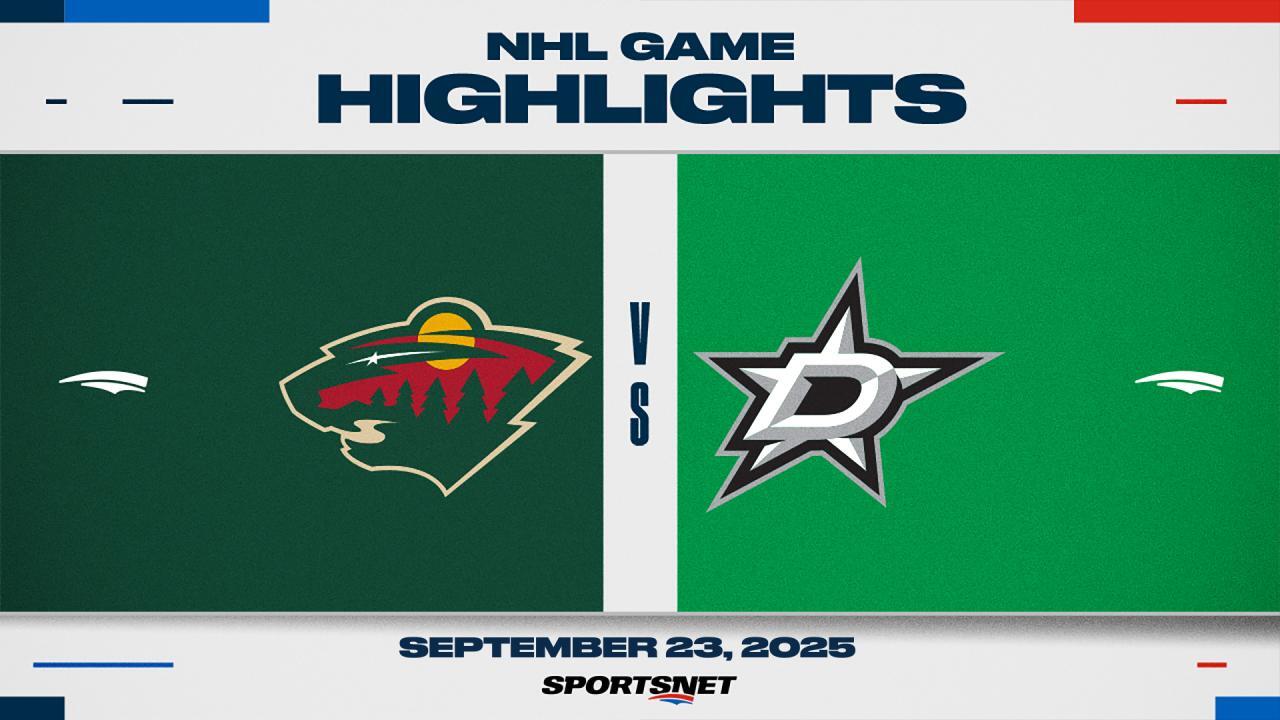 NHL Pre-Season Highlights: Stars 3, Wild 2 (OT)