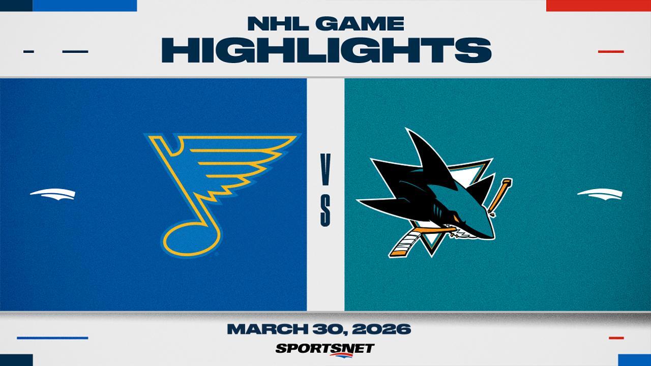 NHL Highlights: Sharks 5, Blues 4