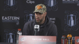‘That was a long break’: Hall on Hurricanes shaking off rust in Game 1