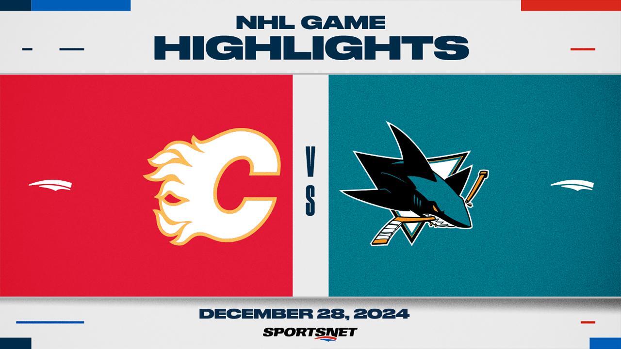 Flames Dominate Sharks 3-1 in Strong Road Win