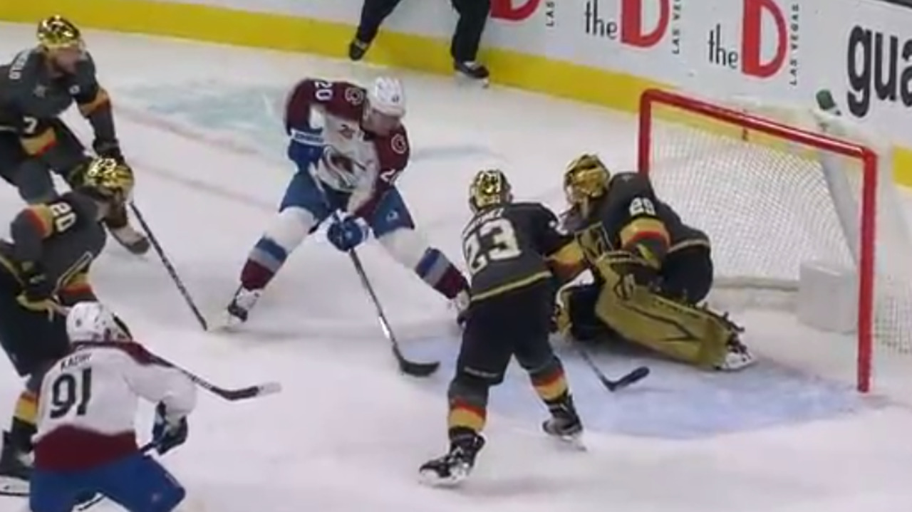 Saad makes nice move before slipping puck underneath Fleury