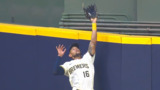 Brewers’ Blake Perkins pulls back homer with timely jump