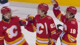 Suniev snipes shot from slot to get Flames on the board vs. Kraken