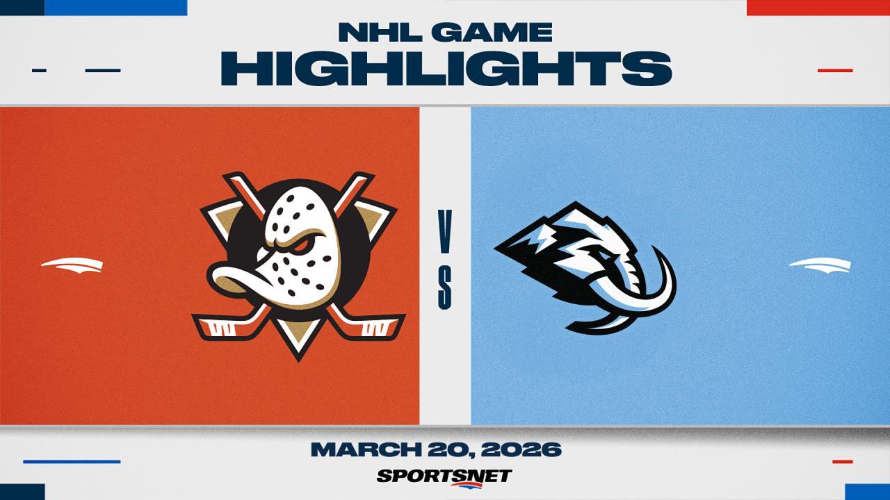 NHL Highlights: Ducks 4, Mammoth 1