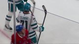Bad turnover gives Sharks’ Celebrini wide-open lane for opening goal