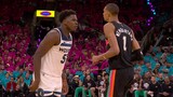 Timberwolves’ Edwards splashes triple over Wembanyama in isolation