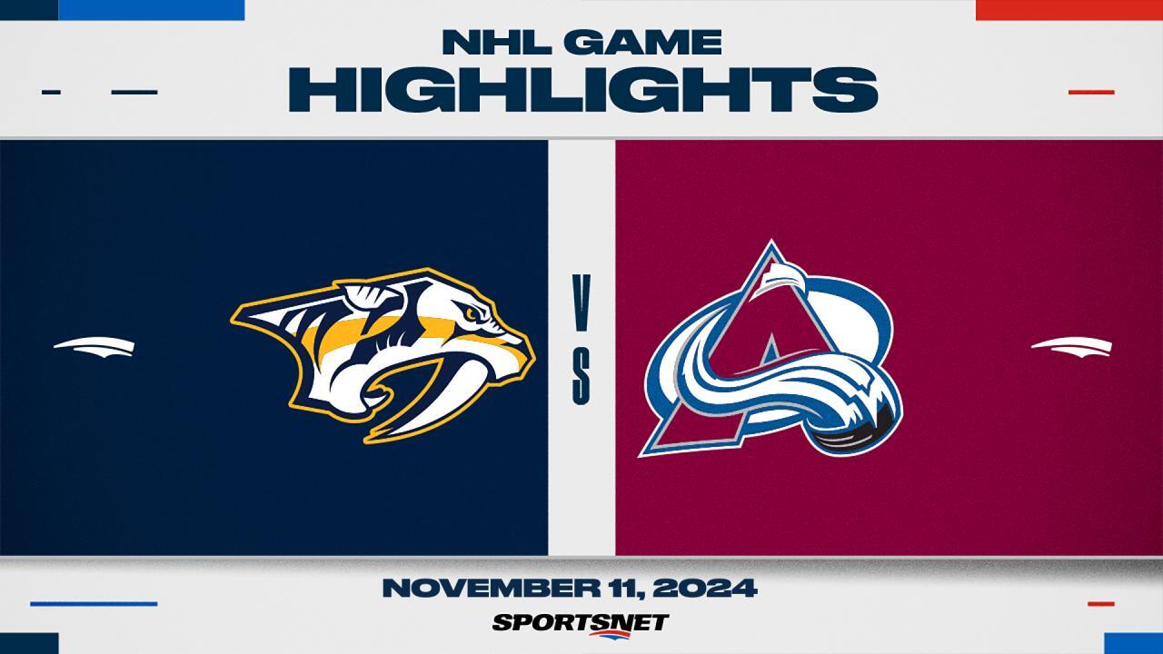 NHL Highlights: Avalanche 3, Predators 2 (OT)