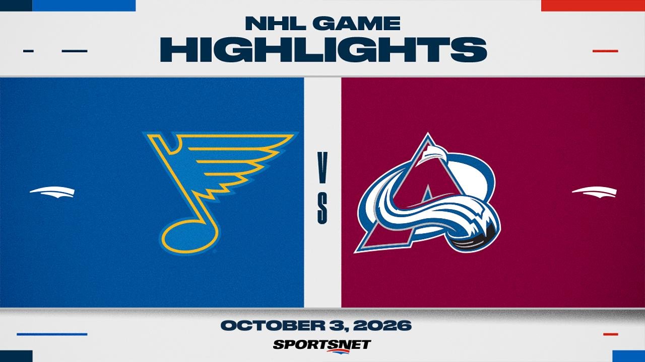 NHL Highlights: Avalanche 6, Blues 1