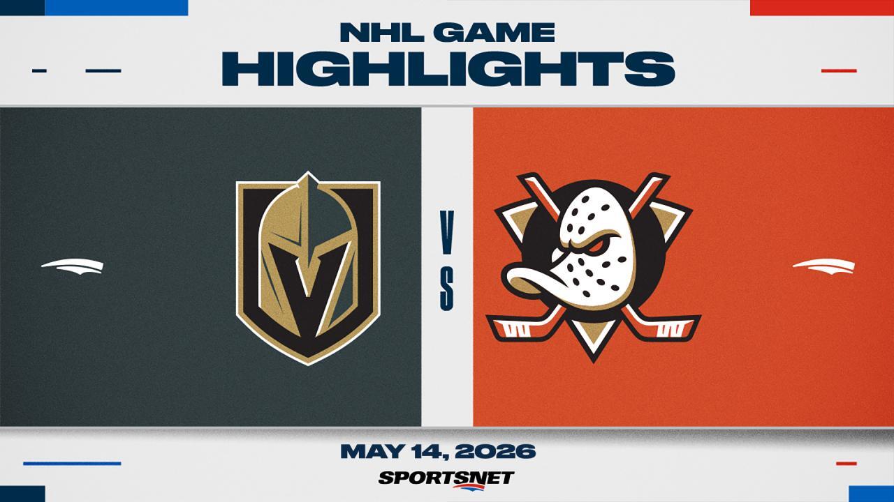 NHL Game 6 Highlights: Golden Knights 5, Ducks 1