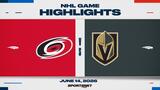 NHL Game 6 Highlights: Hurricanes 3, Golden Knights 0