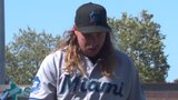 Bachar gives up five-run inning after Marlins pull Perez from perfect-game bid