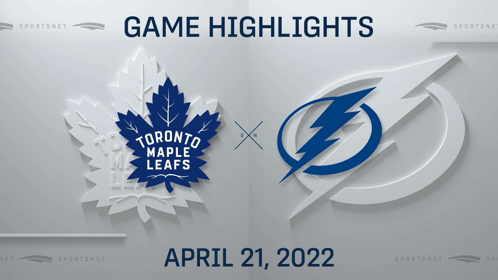 Toronto Maple Leafs thump Lightning in Game 1