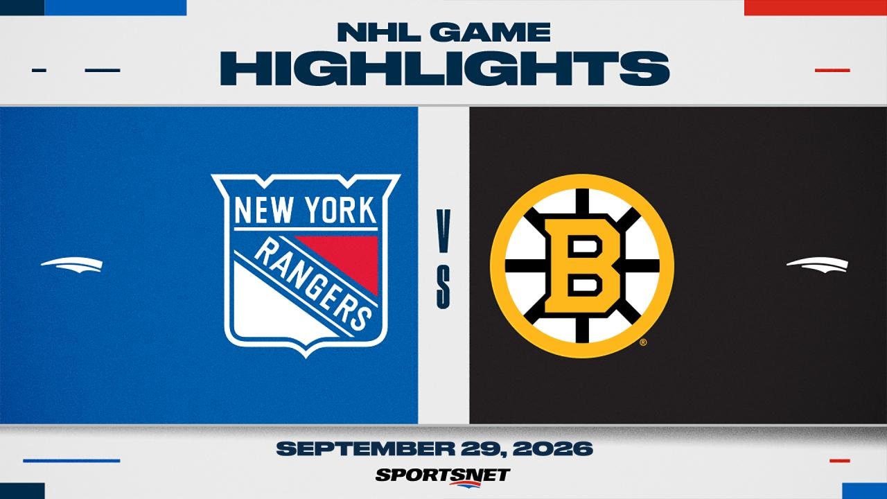 NHL Highlights: Bruins 3, Rangers 0