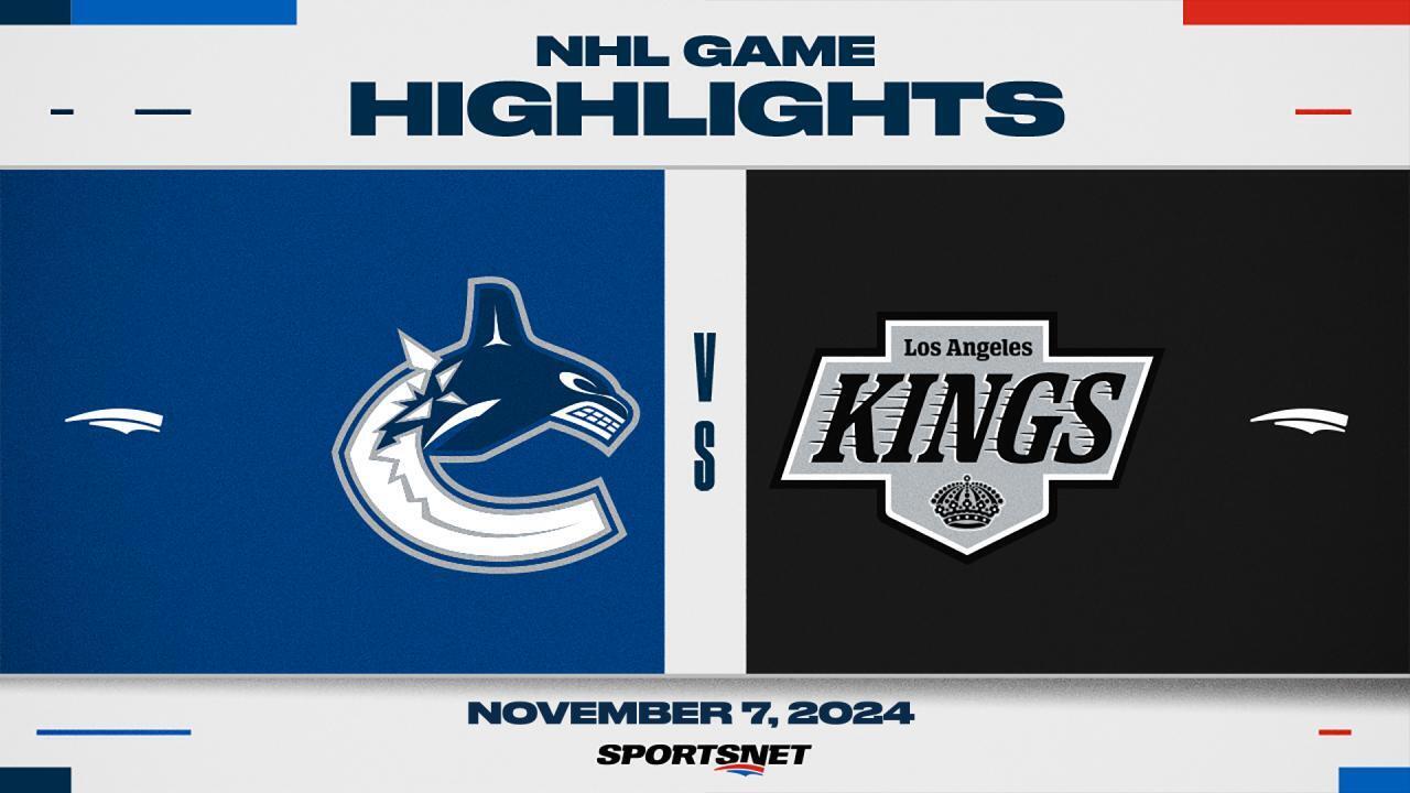 NHL Highlights: Canucks 4, Kings 2