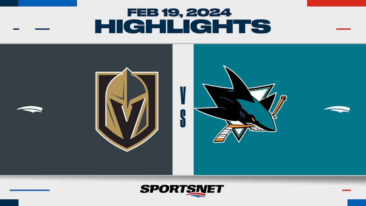 NHL Highlights: Golden Knights 4, Sharks 0