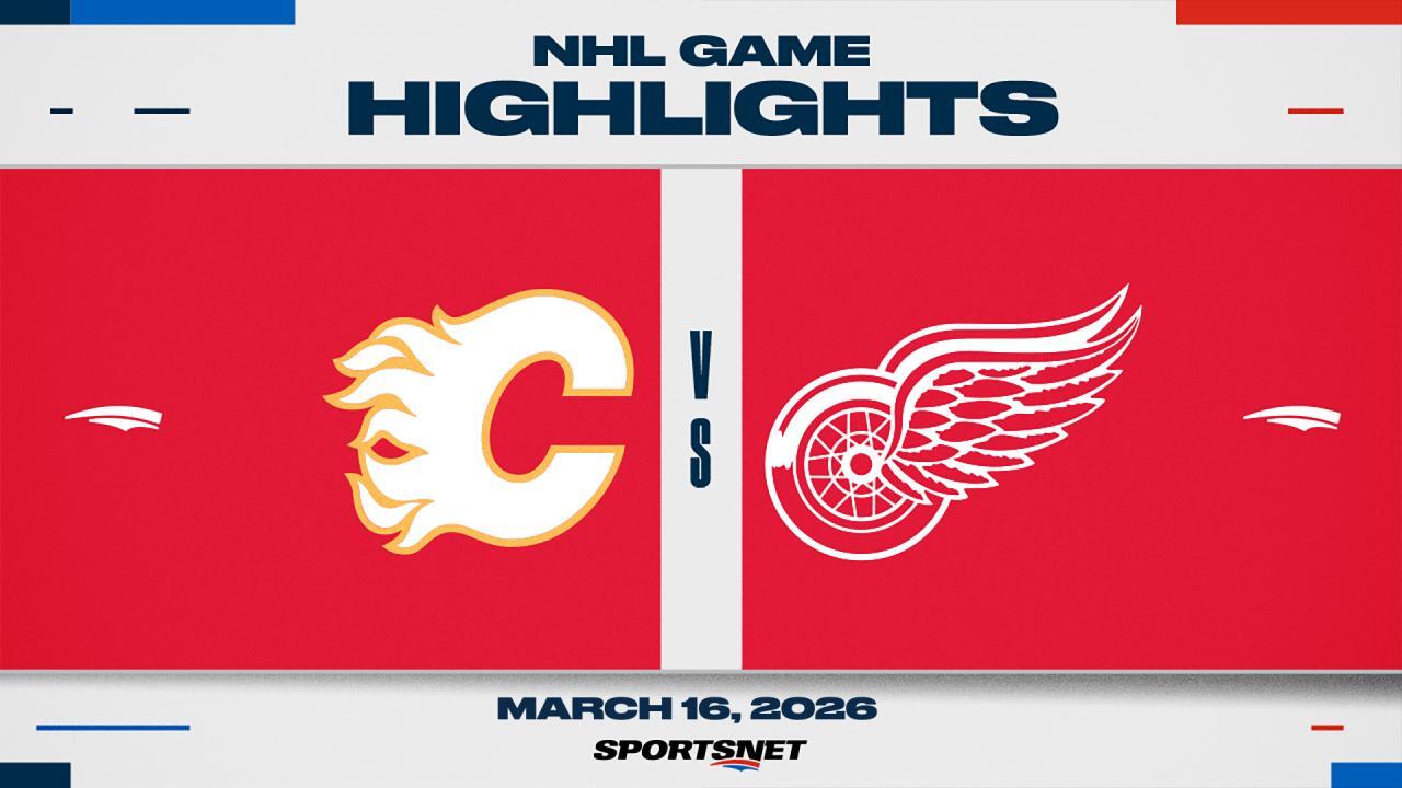 NHL Highlights: Red Wings 5, Flames 2