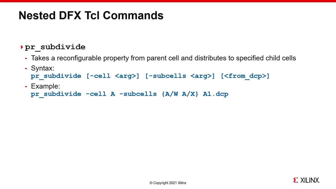 Nested DFX