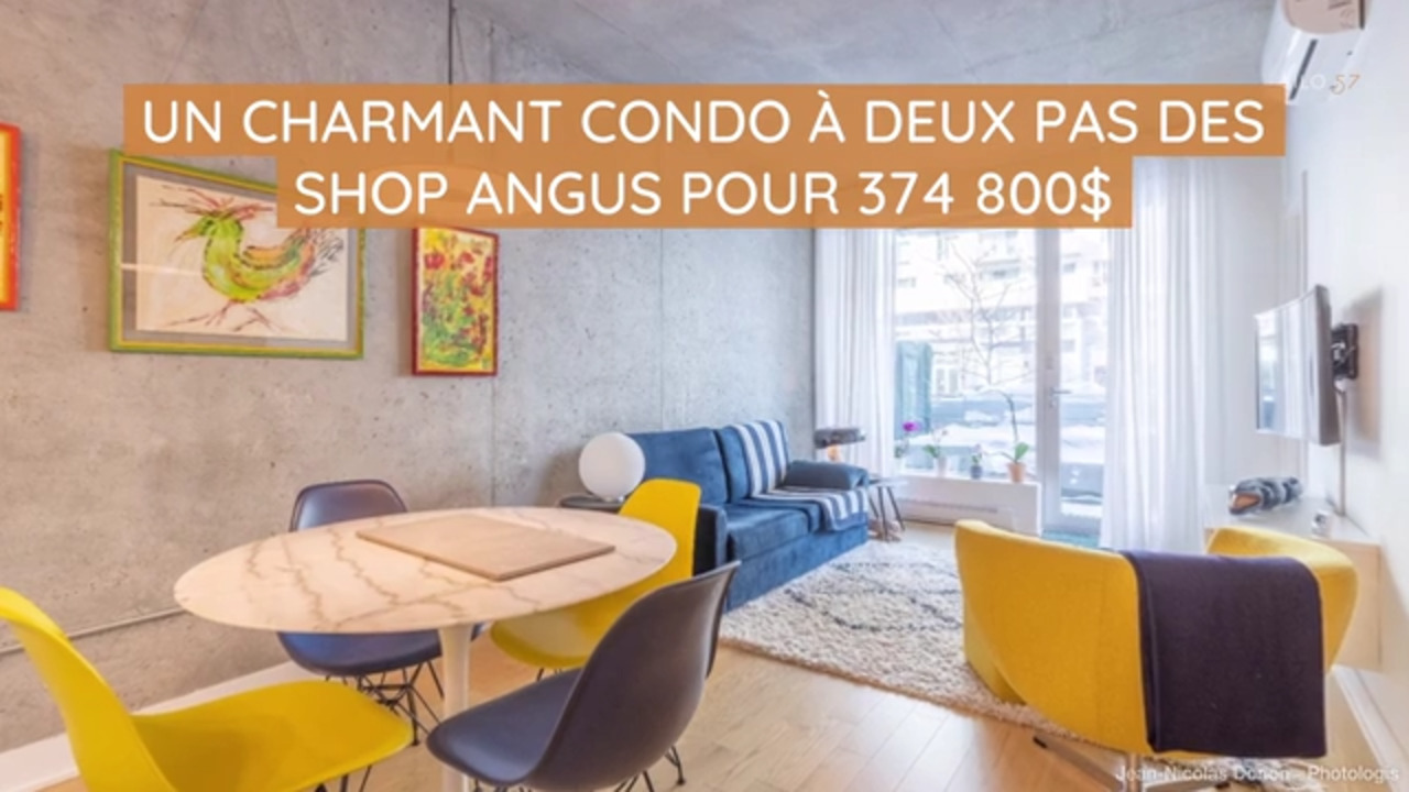 Un charmant condo deux pas des Shop Angus pour 374 800