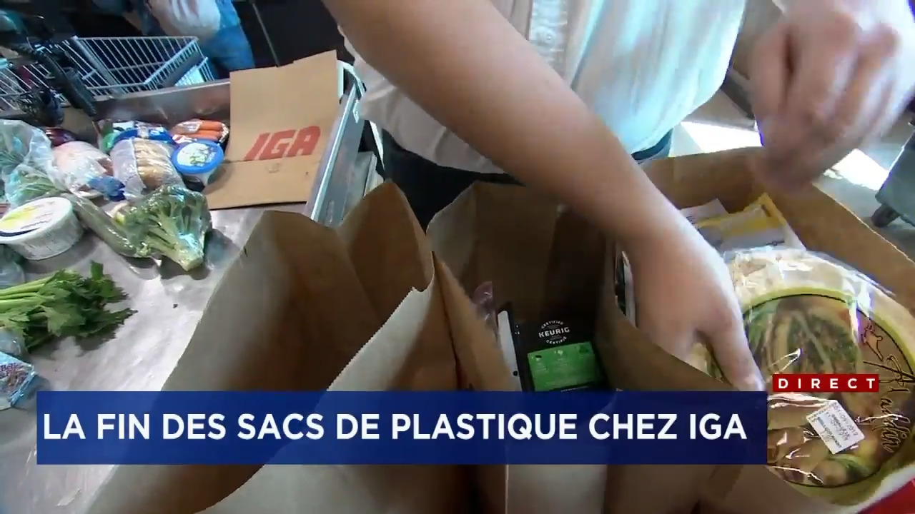 La fin des sacs de plastique chez IGA Reportage