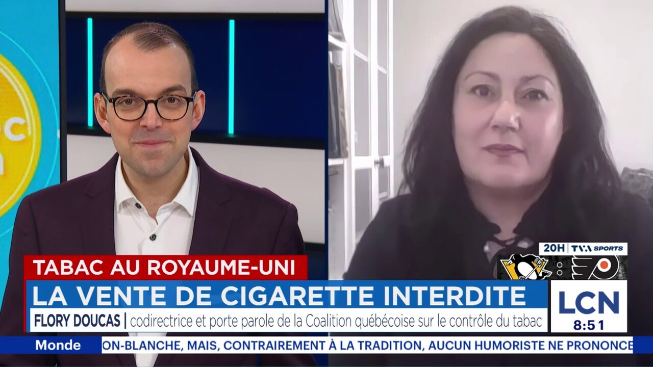 Tabac au Royaume-Uni: la vente de cigarette interdite - entrevue avec Flory  Ducas
