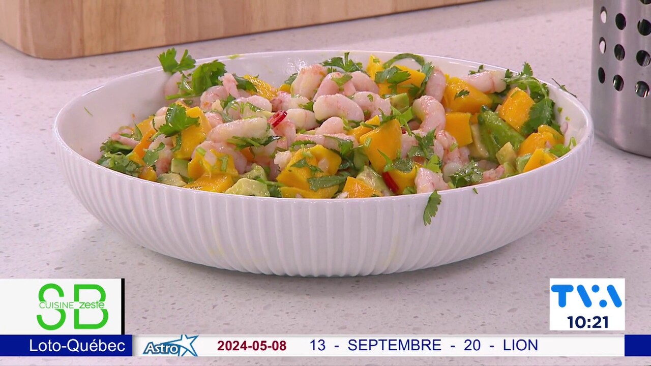 CUISINE | CEVICHE DE CREVETTES, AVOCAT ET MANGUES | Salut Bonjour