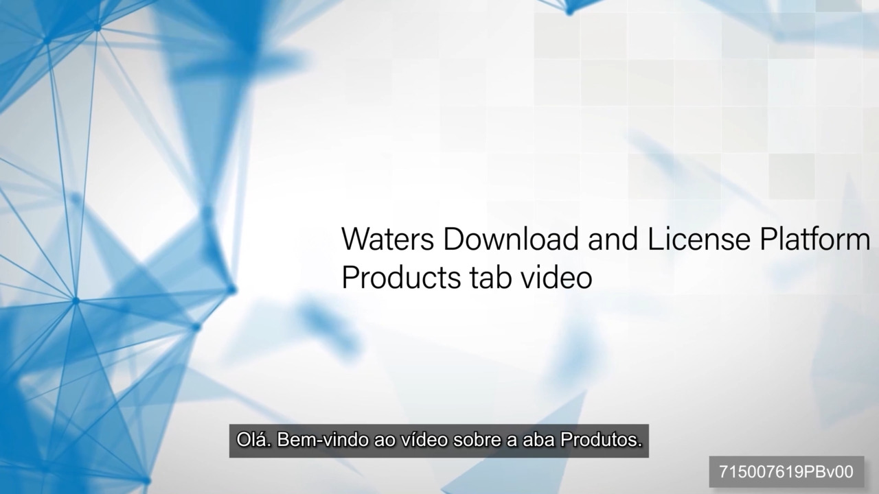 Waters Download and License Platform | Products tab video_PB