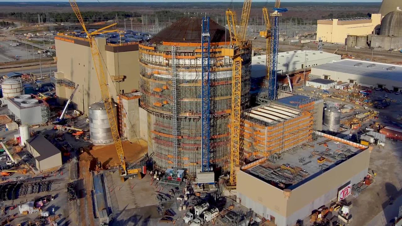 Final major concrete placement completed inside Vogtle Unit 3 containment