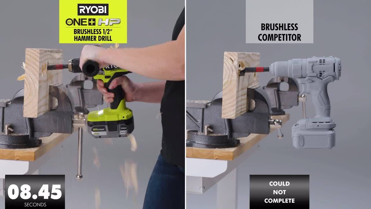 ONE+ HP 18V Brushless Cordless 1/2 in. Hammer Drill (Tool Only)