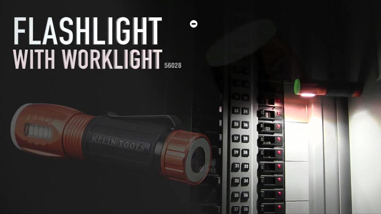 Klein Tools LED Flashlight with Work Light, 235 Lumens, 2