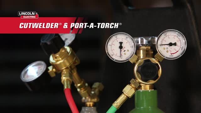 Lincoln Electric Port-A-Torch Kit with Oxygen and Acetylene Tanks 
